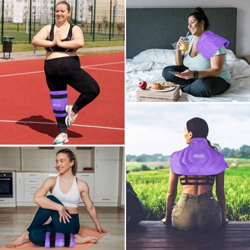 REVIX 20" XXXL Ice Pack for Knee Discomfort, Extra Large Cold Pack, Purple - style: Purple-1 Pack