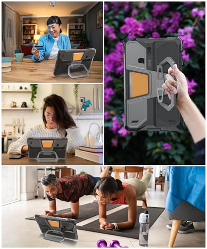 8849 Tank Pad Tablet Case 10.95’’, Rotating Stand Protective Cover with Soft TPU Transparent Back Cover Shell for Tank Pad/Tank Pad E