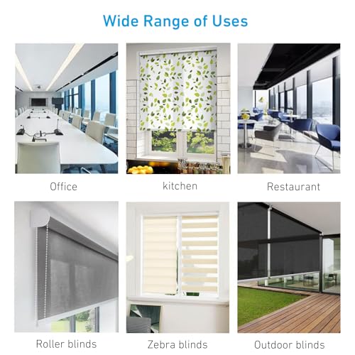HUIYEETEX 25mm Metal Bracket Upgrade Roller Blind Fittings Spare Kit, Window Shade Repiar Kit Complete with Metal Brackets & End Plug, Shade Weight Max Load 6.6 LBS (3 KGS) - style: 25mm Metal Bracket