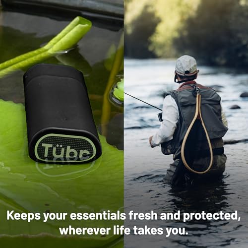 TUBR Kingz Premium Storage Container - Odor Proof, Airtight, Waterproof Carry Case for Small Items - Portable Crush-Resistant BPA-Free Container - Compact Storage for Travel, Daily Use (Raven)