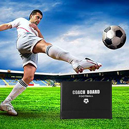 Soccer Coaching Board Soccer Coaches Clipboard Tactical Magnetic Board Kit,Portable Strategy Coaches Board with Dry Erase, Marker Pen and Zipper Bag,Football Coaching Board