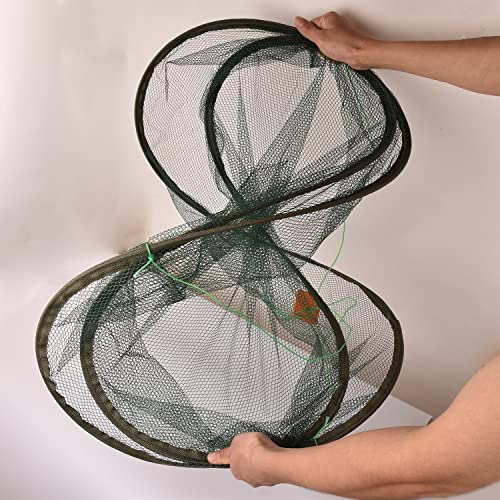 Foldable Fishing net Hand cast net, Shrimp net Crab net Fishing net Crayfish Hand cast cage