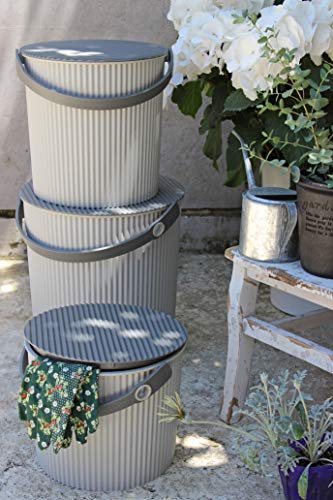 Hachimankasei 239888 Sceltevie Omnioutil Basket, Baked Green, Large, 3.2 gal (10 L) - color: Baked Green, style: Size L: 3.8 gal (10