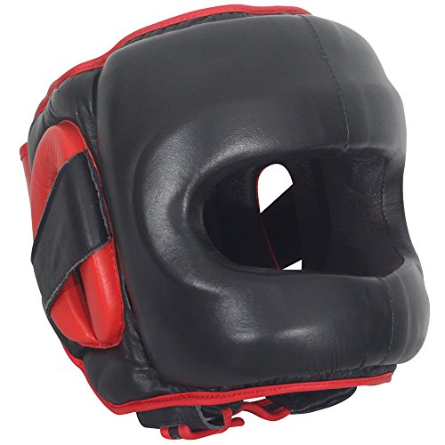 Ringside Deluxe Face Saver Boxing Headgear - color: Red, size: Large-X-Large