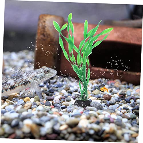 Hemoton 10Pcs Decorative Fake Fish Tank Grass Elegant Desktop Aquarium Plant Decor for Home Office Durable Aquatic Plant Accessories for Stylish Aquarium Design