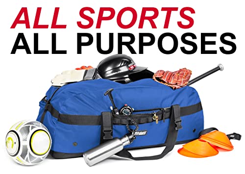 Fitdom 132L 36" Extra Large Heavy Duty Equipment Travel Storage Duffle Bag - color: Blue
