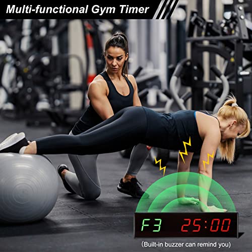 PATIKIL LED Gym Timer Workout Timer Interval Timer Clock Wall Clock 11.4"