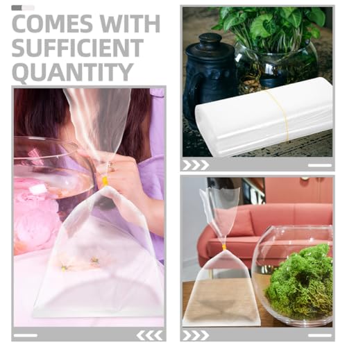 NUOBESTY 50pcs Leakproof Plastic Fish Shipping Bags 24x48cm Ornamental Live Fish Transport Packaging with Oxygen Permeable Material for Aquarium
