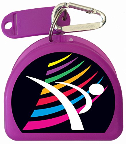Martial Arts Mouth Guard, Case, Mouthguard Case, Retainer Case - Motion - color: Purple