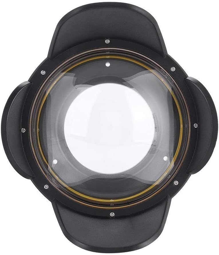 Seafrogs Dome Port Lens, 67mm Fisheye Wide Angle Lens Shade for Underwater Camera Housing Case, 60m Waterproof Dome Port for Diving and Snorkeling Photography