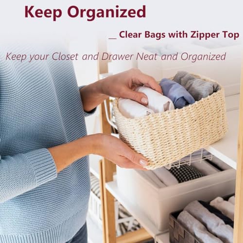 Large Plastic Bags With Zipper Top and Writable White Block, 2 Gallon,13x15in,2-Mil Thick,25 Pack,Storage Bags for Clothes,Travel, Moving, Reusable,Heavy-Duty,BPA-Free, Clear Plastic - size: 13x15in