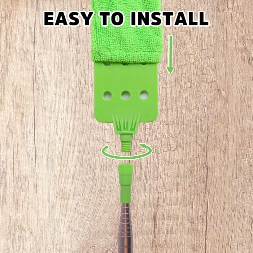 Retractable Gap Dust Cleaner Under Appliance Cleaning Tool, Bafezoze Flat Duster for Under Refrigerator Fridge Stove Couch Bed, Skinny Thin Duster for Tight Spaces - size: Gap Duster Green 2PCs