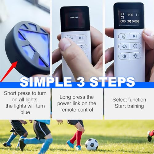 Portable Sports Agility Light,Flash Reflex Training Kit-6PCS,8-12cm Sensing Distance/5 Light Colors, 6 Modes Reaction Time Training Reaction Lights- Improve Reflex/Sports Agility