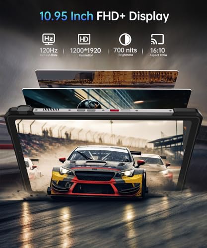 8849 Tank Pad E Tablet Android 14, Dual 4G 10.95'' Rugged Projector Tablet 24GB RAM, 21000mAh Octa-core Waterproof Outdoor Unlocked Tablets 512GB ROM, 50MP+32MP Camera, Camping Light/WiFi/BT 5.3/GPS