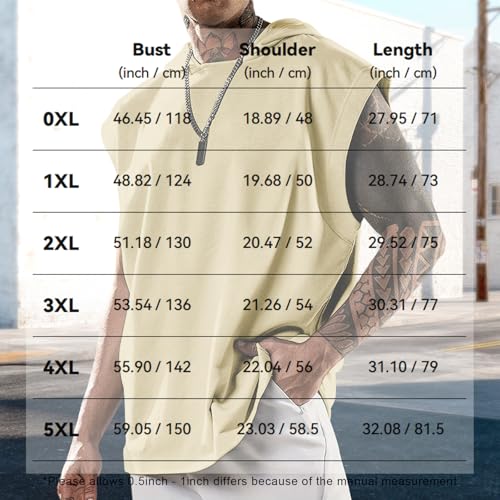 domirica Mens Relaxed Hooded Tank Tops Abstract Print Crewneck Casual Breathable Summer Fitness Sleeveless Shirt - color: Abstract, size: XX-Large