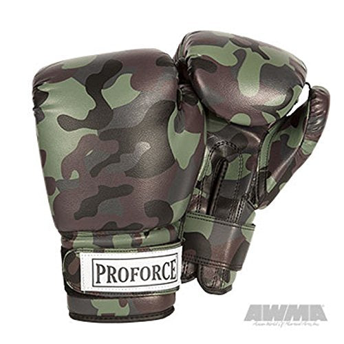 ProForce Unisex Leatherette Boxing Gloves (Camo, 12 oz.)