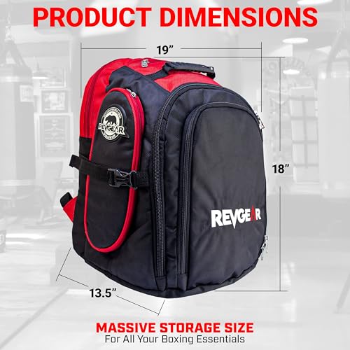 Revgear Gym Backpack, Versatile Gym Bag, Multi Compartment for Martial Arts - size: Standard