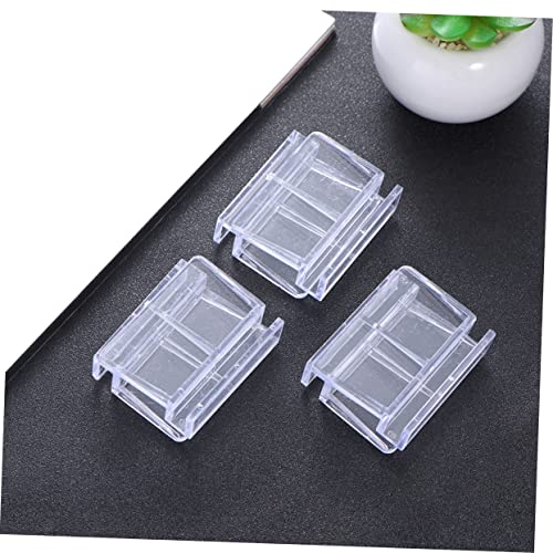 SEWACC 10pcs Acrylic Fish Tank Cover Support Brackets for Glass Aquarium Clear Rack Holders Safe for Fish and Small Pets