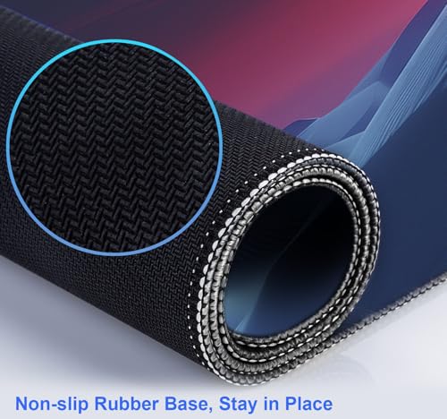 Mountain Top Scenery Mouse Pad Sunset Mountain Computer Decorative Desk Pad | The Surface Of The Mouse Pad Is Designed With Fiber Woven Material, And The Base Is Made Of Natural Anti Slip Rubber. - color: Beautiful Mountain Peaks
