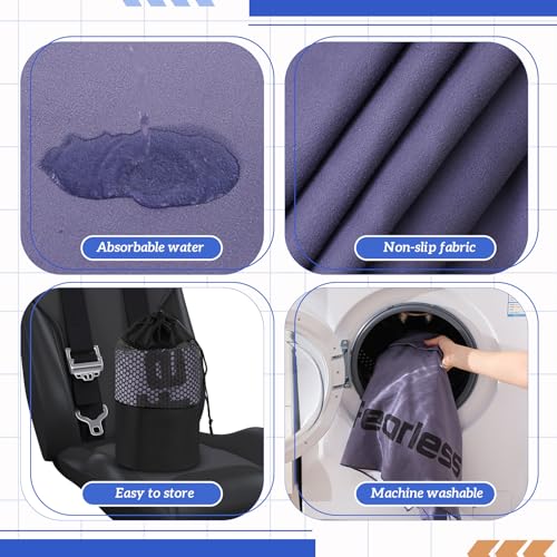Hahafelt 2 Pack Car Seat Towel Cover with Storage Bag, Gray - style: Gray