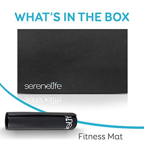 SereneLife Elliptical Floor Mat - Non-Slip, Durable for Exercise Machines, Gym & Jump Rope - SLELMAT5