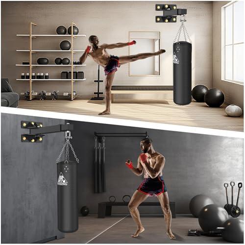 BaiYuan Heavy Bag Hanger - Adjustable Wall Mount Punching Bag Hanger - size: W:16"-27"