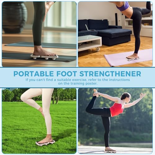 Ankle Balance Board, Non-Slip Strengthener Wood Wobble Board for Sprained, Posture Correction - Home Stability Exercises Balance Board - size: Round
