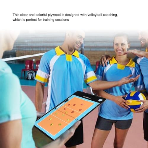 Volleyball Magnetic Tactic Board with Pen Volleyball Coaching Clipboard for Training Match Portable Volleyball Strategy Board