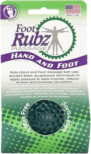 Due North Foot Rubz Massage Ball -Roller for Plantar Fascititis, Hands - style: Hand & Foot Ball