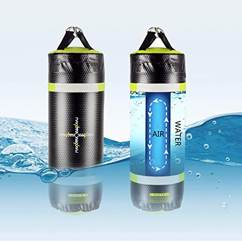 MaxxMMA 3 ft 4-in-1 Water/Air Heavy Bag | Training & Fitness, Uppercut Workout, MMA Grappling, Punching Bag - color: Black/Neon Yellow