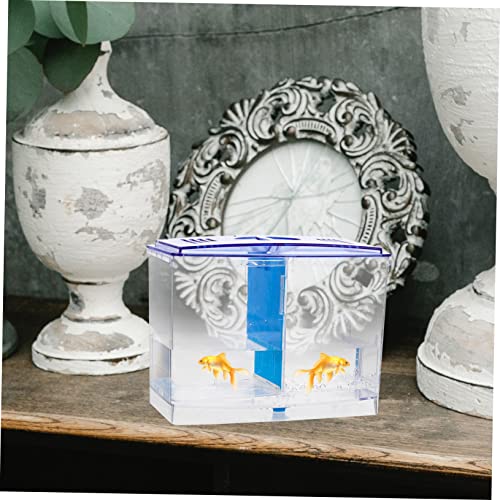 Fish Breeding Box Acrylic Isolation Container Fish Tank for Household Aquarium with Transparent Design Easy Installation for Betta Guppy Shrimp Hatchery