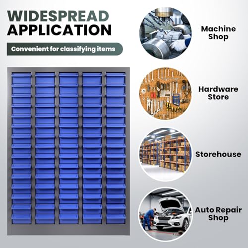 75-Drawer Nut and Bolt Organizer, Parts Cabinet No ssembly, with Labels & Adjustable Dividers, ABS Drawers, 860LBS, Alloy Steel Frame for Workshop Garage - size: 75-Drawer