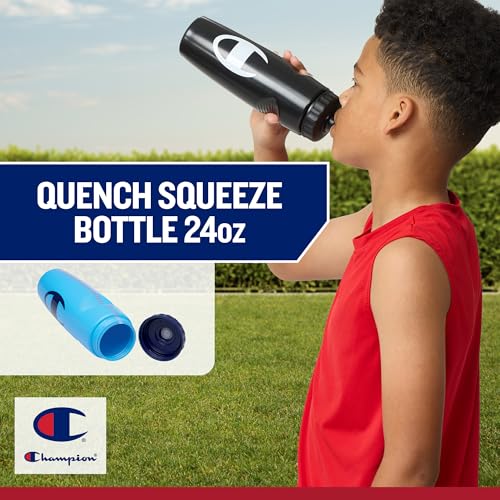 Champion Quench Squeeze Water Bottle, BPA-Free, 24oz (Bonnie Blue) - color: Bonnie Blue