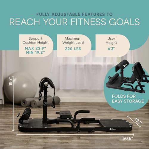 Lifepro GluteBlast Hip Thrust Machine – Foldable, Home Gym, 220 lb Cap - style: Gluteblast