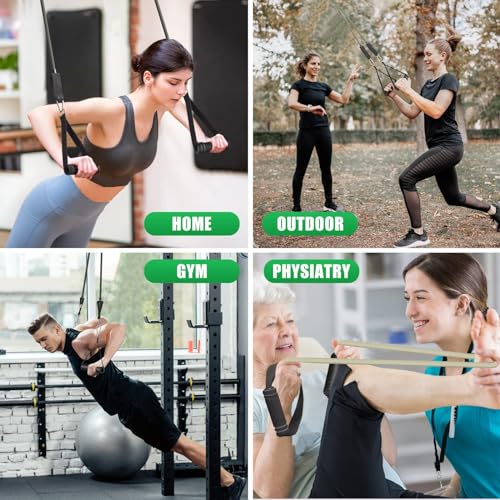 WIKDAY Resistance Bands with Handles for Exercise,beginners - color: 150LBS GRAY