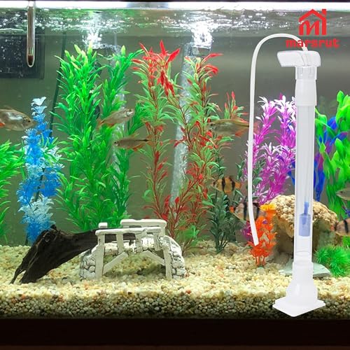 5pcs Under Gravel Filter Aquarium Uplift Tube, Undergravel Bottom Filters for Fish Tanks Water Cleaner Small Board Air Clean System Freshwater Saltwater, Clear Tubing Accessory Kit