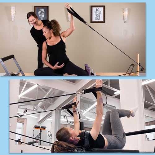 2PCS Pilates Double Loop Straps for Reformer Feet