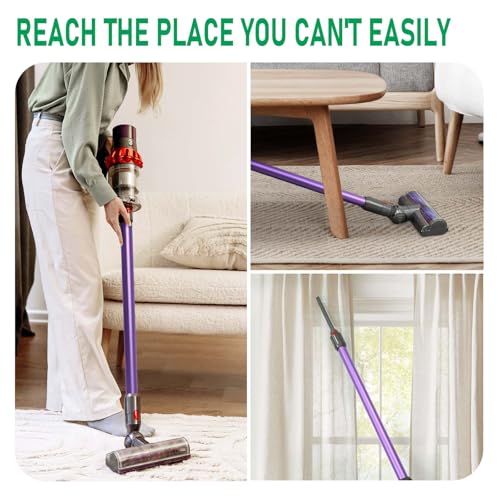 Replacement Extension Wand Tube Compatible with Dyson V15 V11 V10 V8 V7, Quick-Release 28.7-Inch Vacuum Extension Attachment for Daily Home Cleaning, Purple - color: Purple