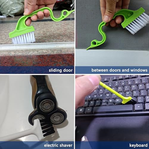 13Pcs Small Cleaning Brush Set, Hard Bristle Crevice Cleaning Brush, Long Handle Household Cleaning Tool Suitable for Cups, Bottles, Teapots, Corners, Sinks, Faucets, Toilets