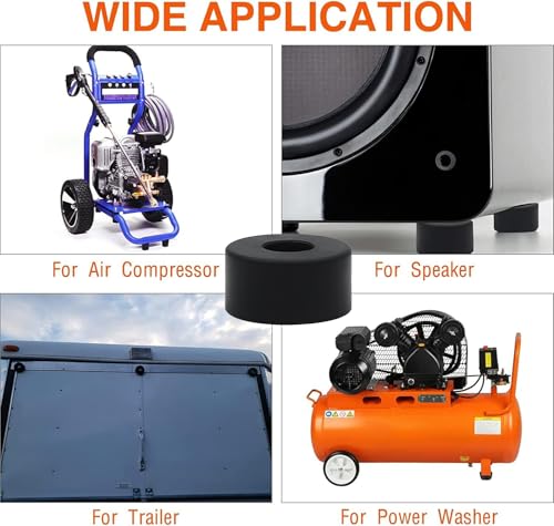 4PCS 192310GS Anti Vibration Rubber Feet Pads Bumper for Air Compressors, Generators Pressure Washers –Isolation Mounts Compatible with Coleman Powermate 094-0026 Sanborn E106661, Husky Fini D091007