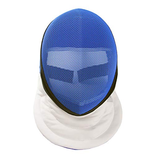 LEONARK Fencing Epee Mask Hema Helmet CE 350N Certified National Grade Masque - Fencing Protective Gear - color: Blue, size: Medium