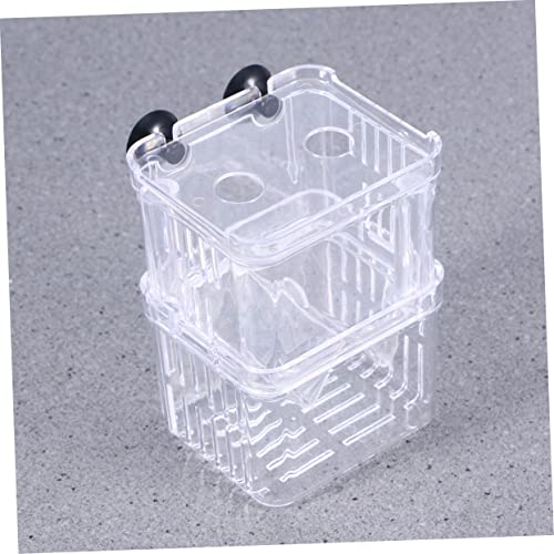 NOLITOY Aquarium Fish Box Fish Hatchery Incubator Double Design Optimal Water and Space-Saving