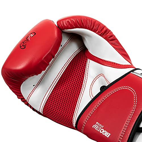 RIVAL Boxing RB2 2.0 Super Bag Gloves, Hook and Loop Closure - High-Density, Multi-Layered Padding, and Breathable Mesh Palm - color: Red, size: Small