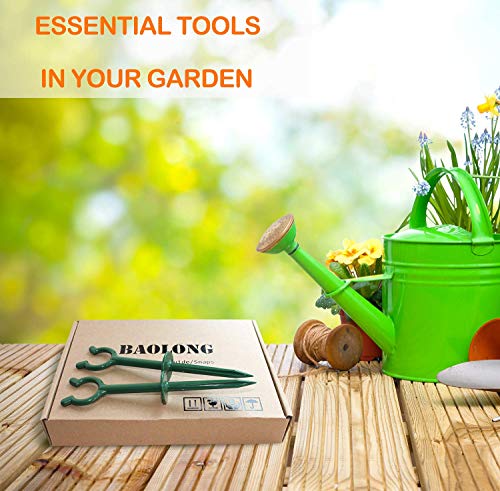 Garden Hose Guide Stakes Set of 10 - Heavy Duty 5/8” Hose holder spike for Lawn & Plant Saver, Yard Soaker Support, Durable Kink-Free Watering (Fits 5/8”Hoses) - size: Fit in 5/8’’ Hoses,10pcs