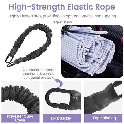 JYHHCYS Resistance Bungee Band Speed Training Set, Bungee Sling Exercise 50 60 70 80 90 100 Kg Plus Size, Indoor Jumping Harness for Home Gym Training & Fitness(Only Rope S - 50kg/110lbs) - size: Only rope S - 50kg/110lbs