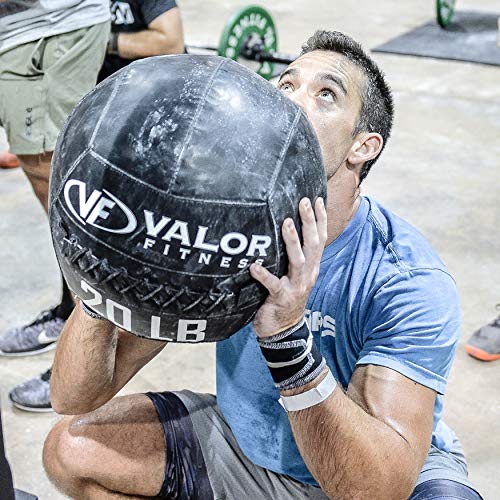 Valor Fitness Wall Ball for Exercise, Weighted Medicine Ball for Training - color: WBP-12 12lb Wall Ball Pro