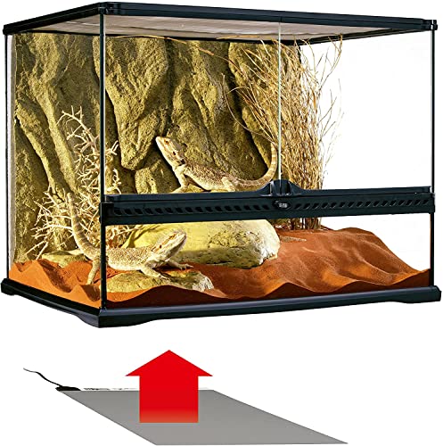 Exo Terra Heat Mat - Reptile Terrarium Substrate Heater for Safe, Even Heating | Ideal for Tropical & Temperate Reptile Environments - 25 Watt, Large - size: Large