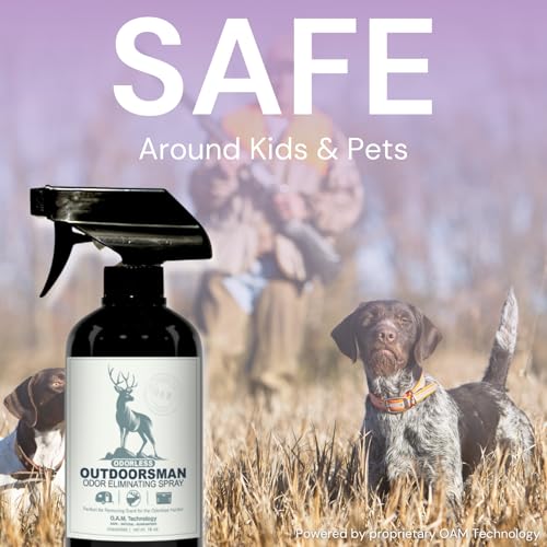 Odorless Outdoorsman Odor Eliminator Spray, Unscented, 2 Pack, 16 oz - size: 16 Fl Oz (Pack of 2)