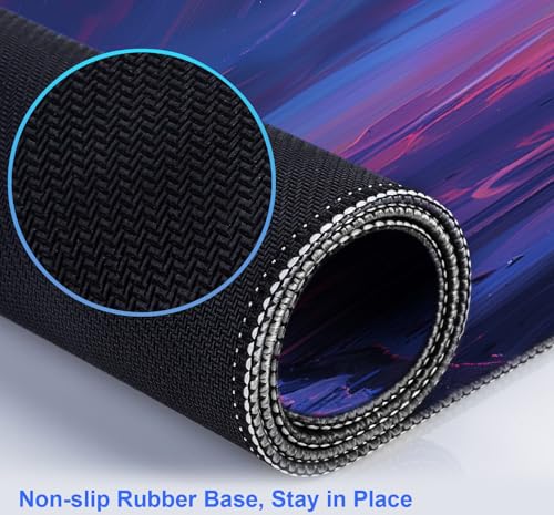 Space Landscape Computer Mouse Pad, XXL Laptop Gaming Mouse Keyboard Pad | The Surface Of The Mouse Pad Is Designed With Fiber Woven Material, And The Base Is Made Of Natural Anti Slip Rubber. - color: Anime Landscape