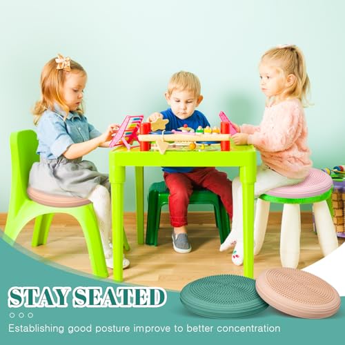 Libima 8 Pcs Wiggle Seat Inflated Wobble Cushion for Kids - color: Morandi Color